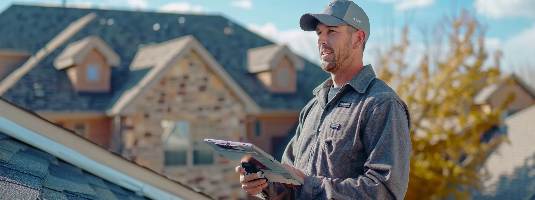 a roofing contractor coordinating inspections with a property owner in centennial.