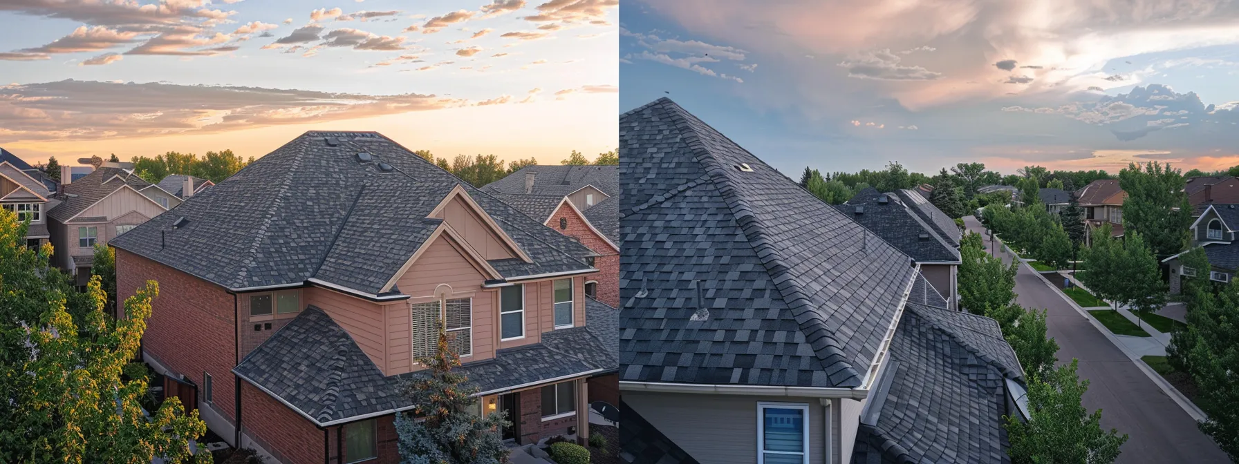 a homeowner comparing different roof repair companies in centennial.